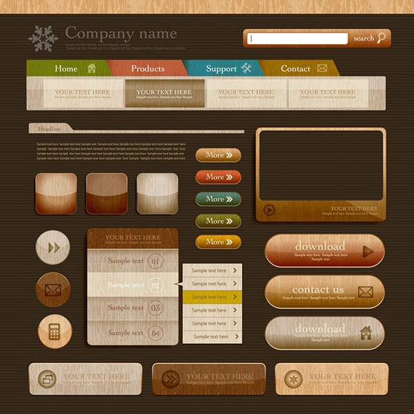 木紋風格在網頁與網站設計中的美學與應用