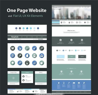 網站模板與網頁設計圖片 打造專業在線形象